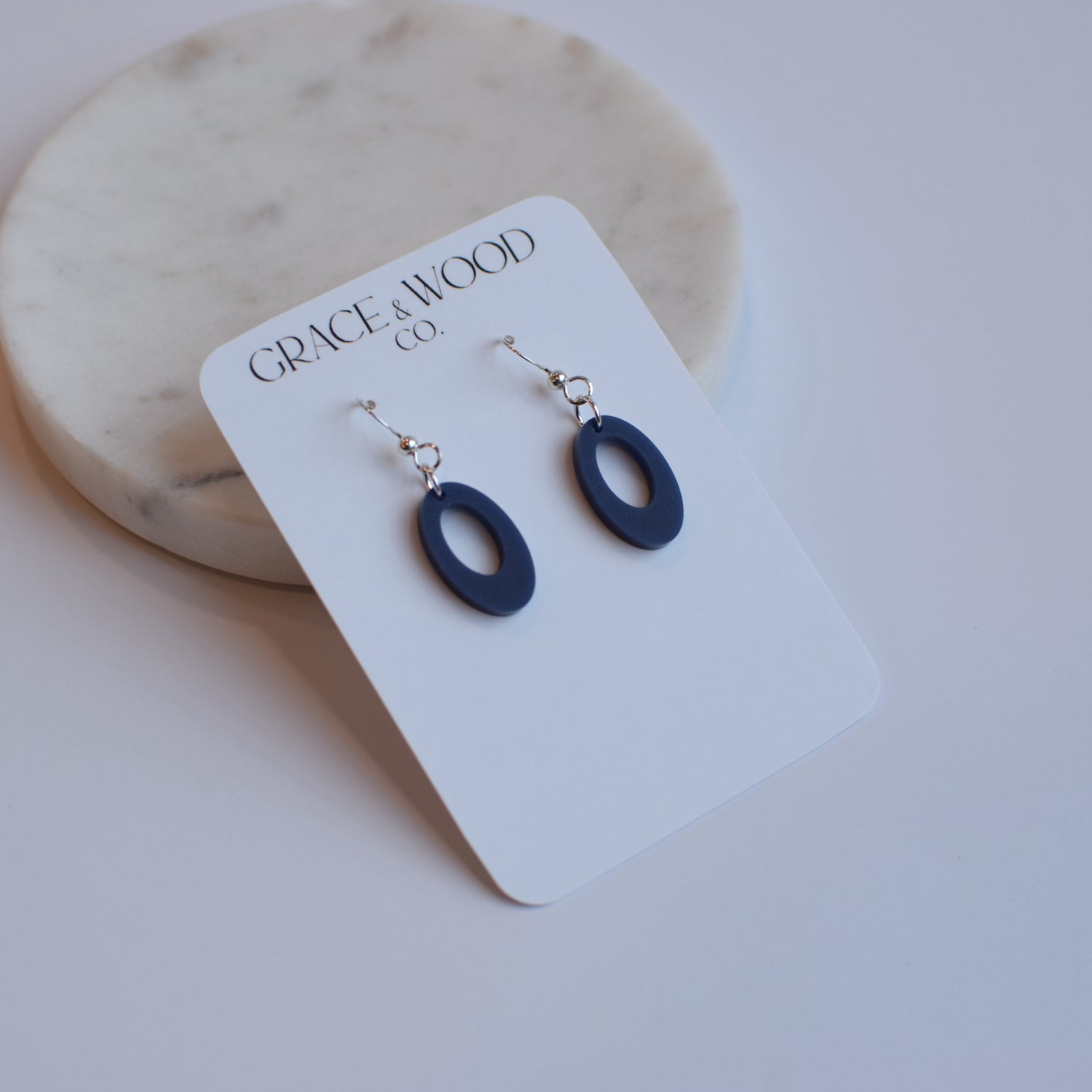 Small Acrylic Open Oval- Multiple Color Options